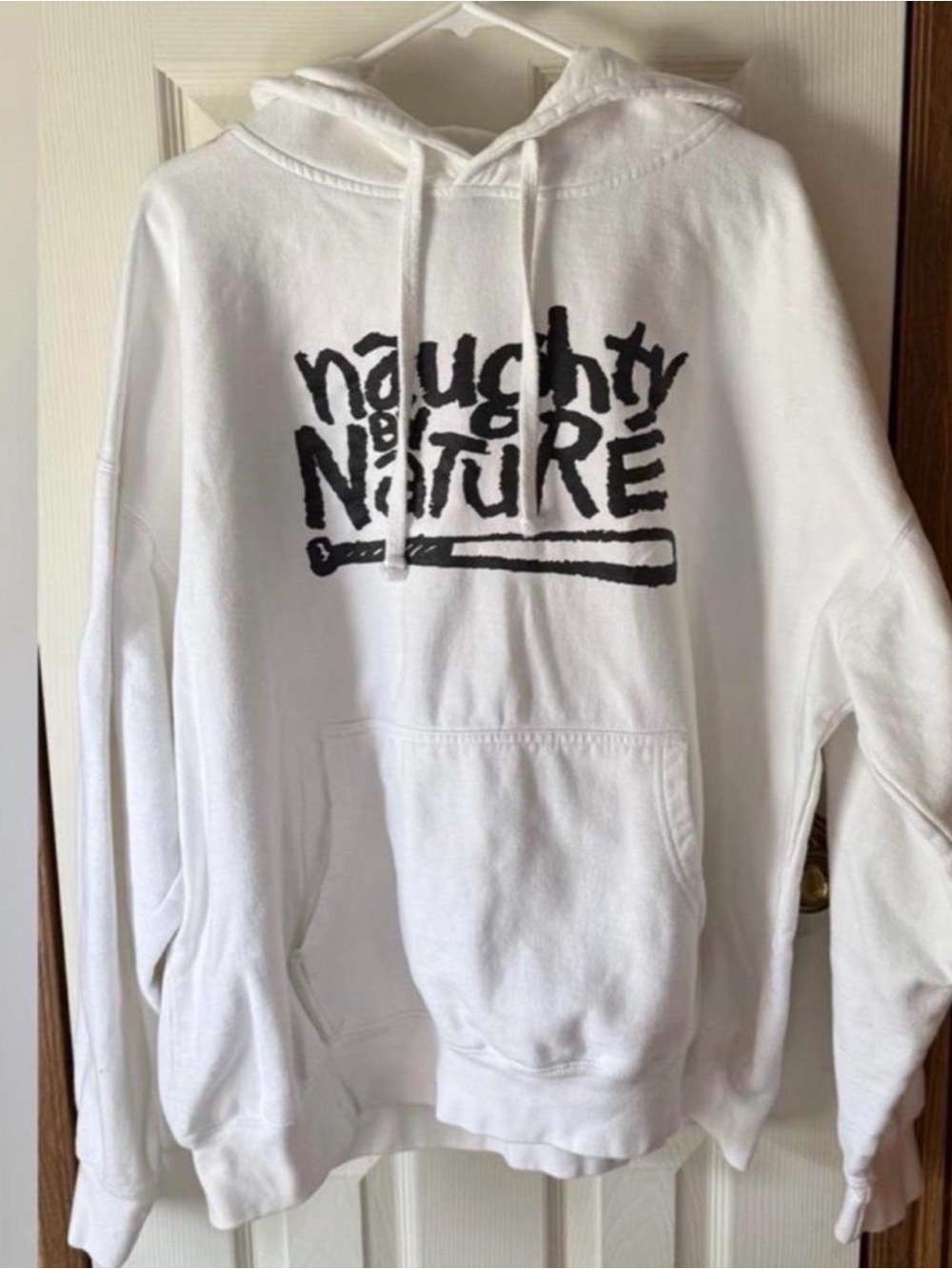 White Graphic Hoodie 3X
